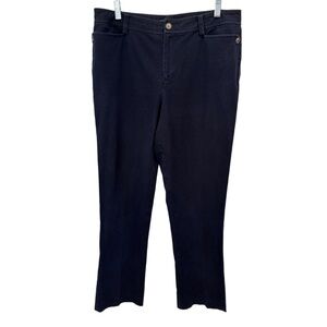 Lauren Ralph Lauren Blue Cotton Blend Casual Pants Size 10